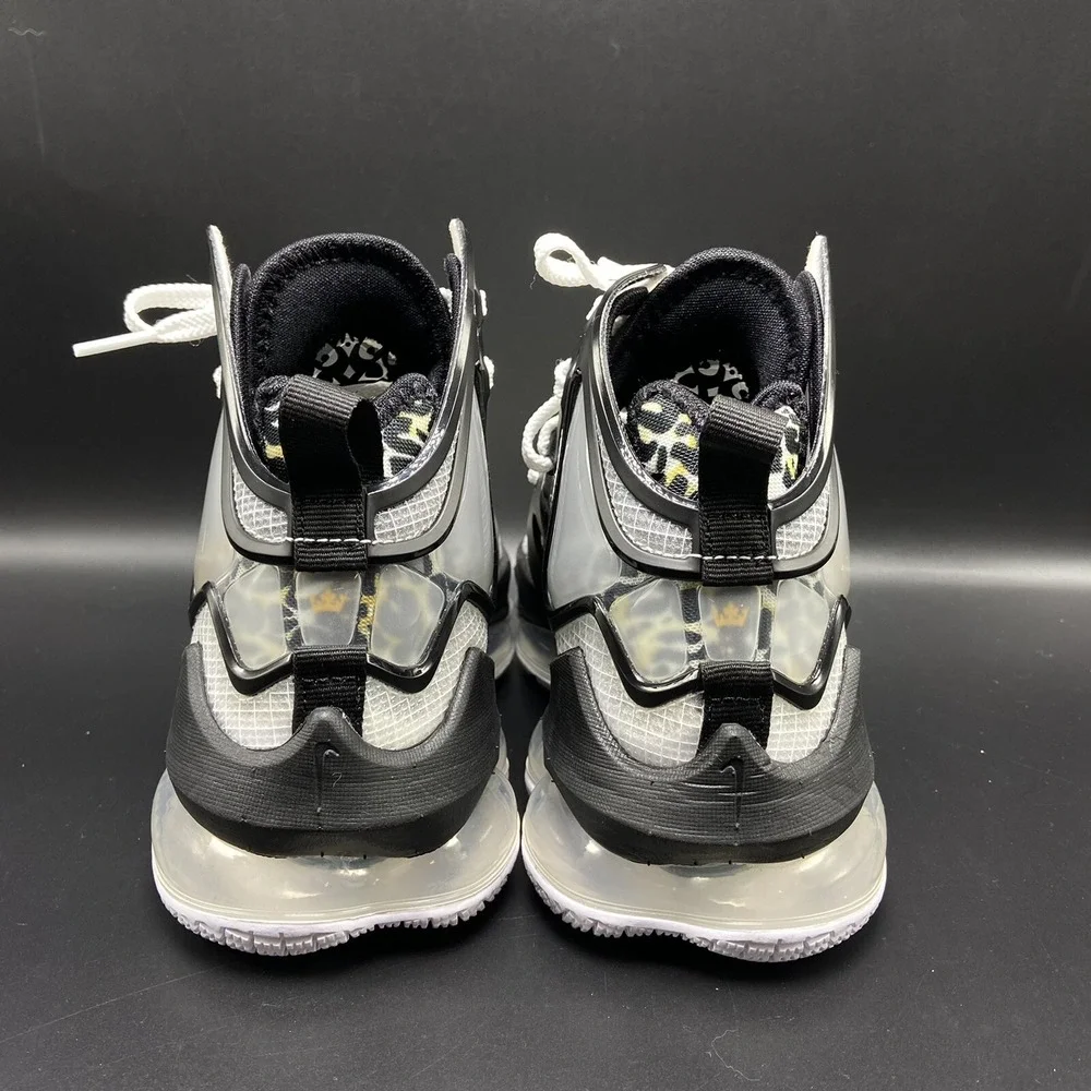 Nike Lebron XIX 19 Royalty White Metallic Gold Black Mens CZ0203-100 sz 4 no box